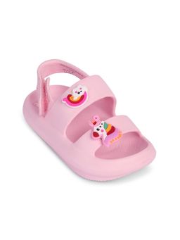 R&B - Girls Pink Velcro Sandals