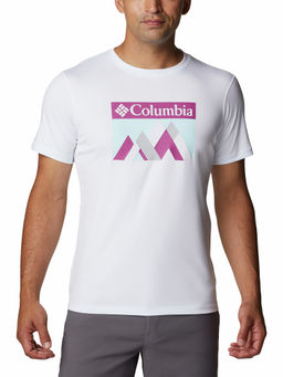 Columbia - Mens White Omni-Freeze Zero Rules Short Sleeve Graphic Tshirt