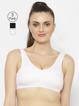 Floret - Wirefree Non-padded Sporty Bra - Multi-Color