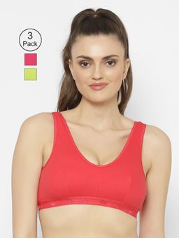 Floret - Wirefree Non-padded Sporty Bra - Multi-Color
