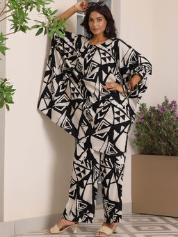 Libas - Black Kaftan with Palazzo (Set of 2)