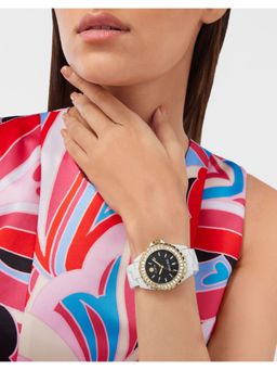 Philipp Plein - Women Date Superlative 3.8 cm Black Dial Analog Watch (PWPPA0224) (M)