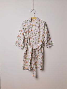 TORII - White Sea Shells Bathrobe