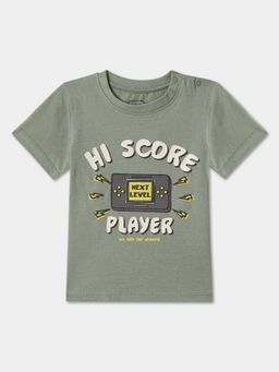 R&B - Cotton Relaxed Fit Half Sleeve Round Neck Boys T-Shirt