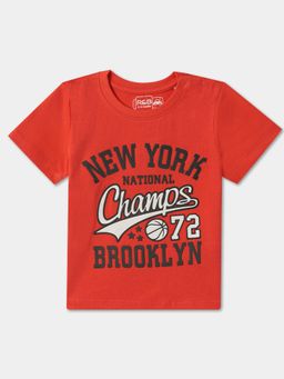 R&B - Cotton Regular Fit Half Sleeve Round Neck Boys T-Shirt