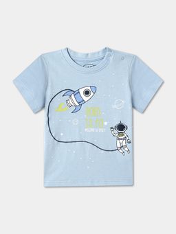 R&B - Cotton Regular Fit Half Sleeve Round Neck Boys T-Shirt