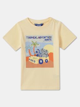 R&B - Cotton Regular Fit Half Sleeve Round Neck Boys T-Shirt