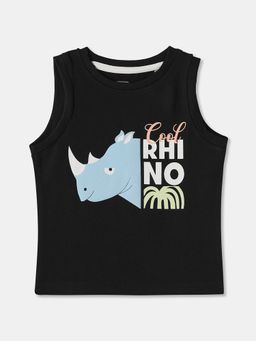 R&B - Cotton Regular Fit Sleeveless Round Neck Boys T-Shirt