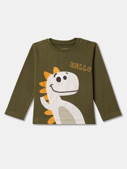 R&B - Cotton Relaxed Fit Full Sleeve Round Neck Boys T-Shirt