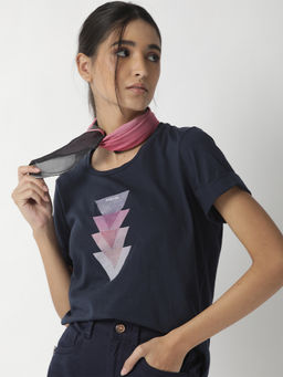 RAREISM - Navy Graphic T-Shirt