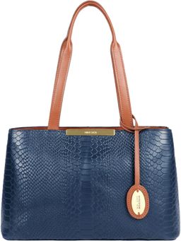 Hidesign - Ee Leo 01 Blue Women's Tote Bag - (33 X 20.5 X 11 Cms)
