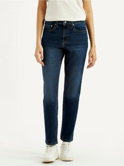 Levi's - Women 724 Navy Straight Fit Jeans