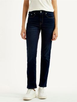 Levi's - Women 724 Dark Blue Slim Jeans