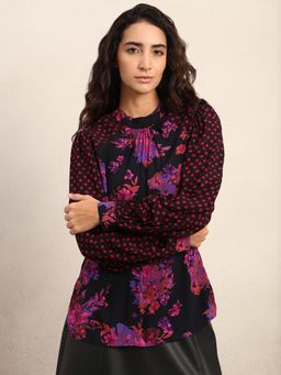 VERO MODA - Wone Black Floral Top