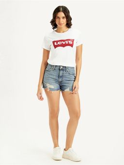 Levi's - Women Blue Solid Shorts