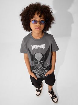 The Souled Store - Official Marvel Wolverine Young Boys T-Shirt