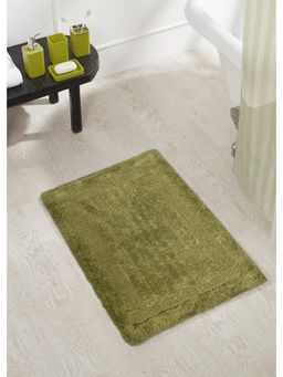 OBSESSIONS - Washable Reversible Olive Cotton Bathmat (S)