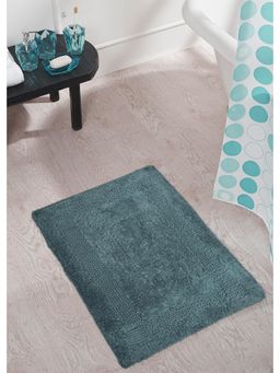 OBSESSIONS - Washable Reversible Peacock Cotton Bathmat (S)