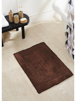 OBSESSIONS - Washable Reversible Chocolate Cotton Bathmat (M)