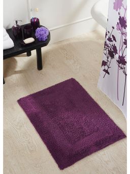 OBSESSIONS - Washable Reversible Purple Gum Drop Cotton Bathmat (M)