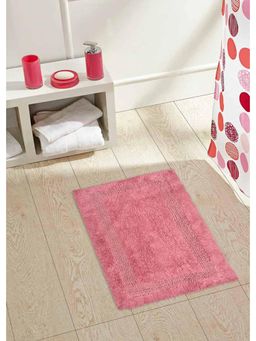 OBSESSIONS - Washable Reversible Pink Cotton Bathmat (S)