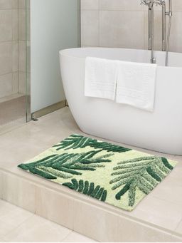Sashaa World - Green Leaf Pattern Bathmats (Pack of 2)