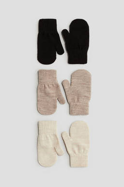 H&M - Boys 3-Pack Mittens (4 Months -3 Years)