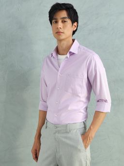 Arrow - Men Purple Cotton Slim Fit Shirt