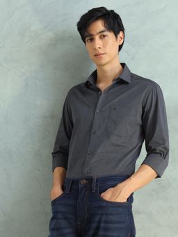 Arrow - Men Grey Cotton Slim Fit Shirt