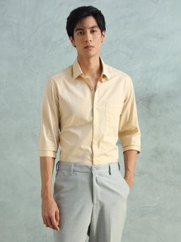 Arrow - Men Orange Cotton Slim Fit Shirt