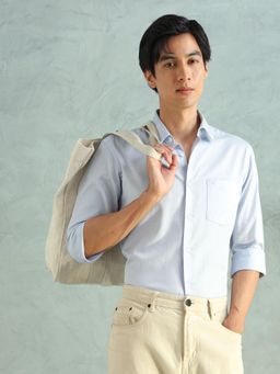 Arrow - Men Blue Cotton Slim Fit Shirt