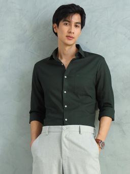 Arrow - Men Green Cotton Slim Fit Shirt
