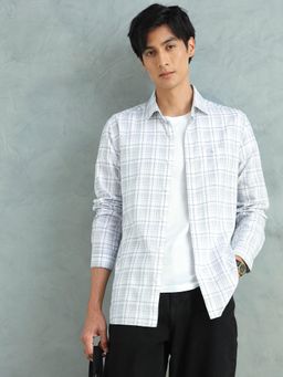 Arrow - Men Grey Cotton Slim Fit Shirt