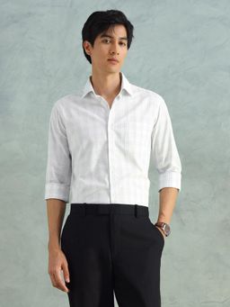 Arrow - Men White Cotton Slim Fit Shirt