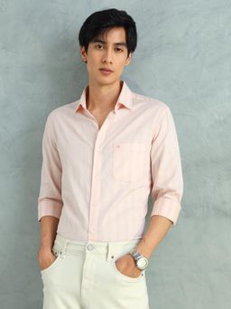 Arrow - Men Orange Cotton Slim Fit Shirt