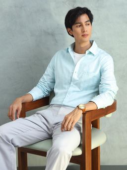 Arrow - Men Green Cotton Slim Fit Shirt