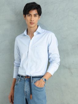 Arrow - Men Blue Cotton Slim Fit Shirt