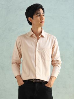 Arrow - Men Orange Cotton Slim Fit Shirt