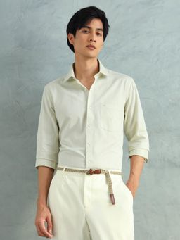 Arrow - Men Green Cotton Slim Fit Shirt