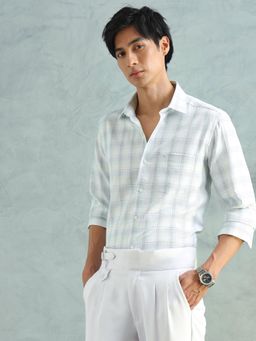 Arrow - Men Green Cotton Slim Fit Shirt