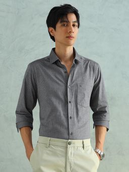 Arrow - Men Grey Cotton Slim Fit Shirt