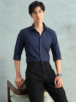 Arrow - Men Blue Cotton Slim Fit Shirt