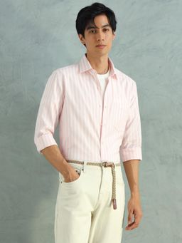 Arrow - Men Pink Cotton Slim Fit Shirt