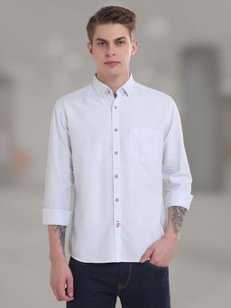 TURMS - Men Checks Cotton Blue Casual Shirt Stain and Water Repellent Anti Odor