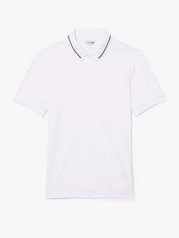 Lacoste - Men White Tennis Heritage Ultra Dry Stretch Polo Shirt