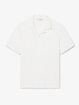 Lacoste - Men White Classic Fit Textured Polo Shirt