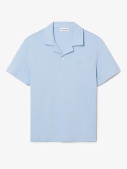 Lacoste - Men Blue Classic Fit Textured Polo Shirt