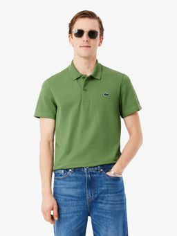 Lacoste - Men Green Regular Fit Cotton Blend Polo Shirt