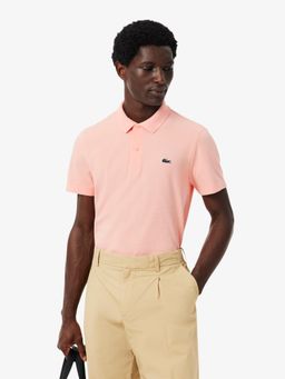 Lacoste - Men Pink Regular Fit Cotton Blend Polo Shirt