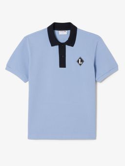 Lacoste - Men Blue French Made Classic Fit Badge Polo Shirt